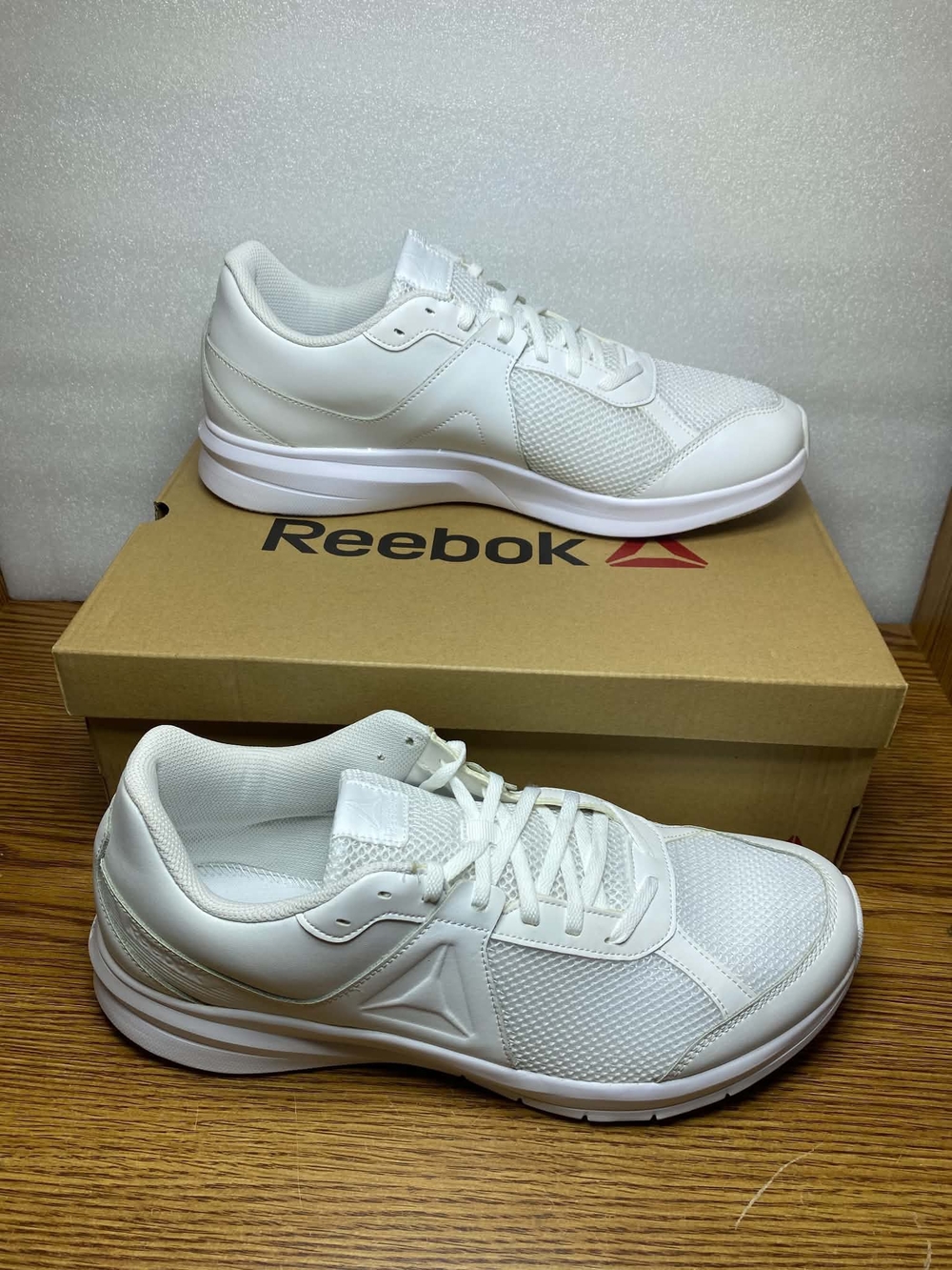 REEBOK Mens Endless Road PR 4E Extra Wide Running Shoes White Size 12.5M